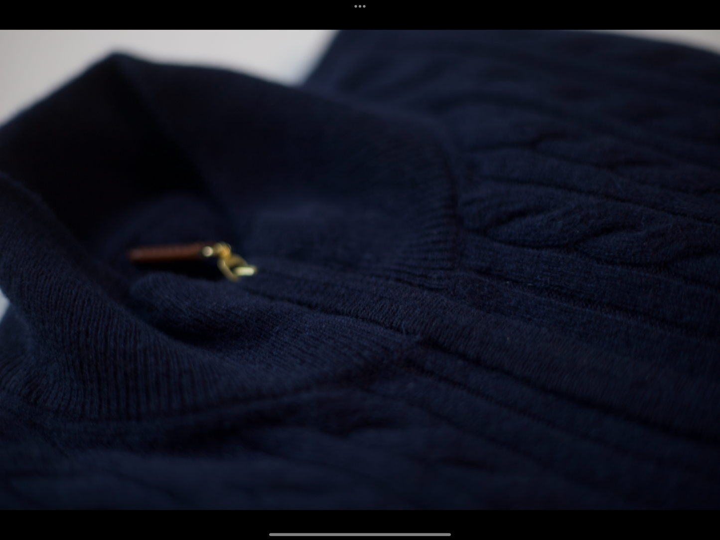 GIACANI Kaschmir Pullover mit Reißverschluss